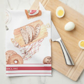 Süßgebackenes Gebäck individuell anpassbar Geschirrtuch (Viertel Falte)