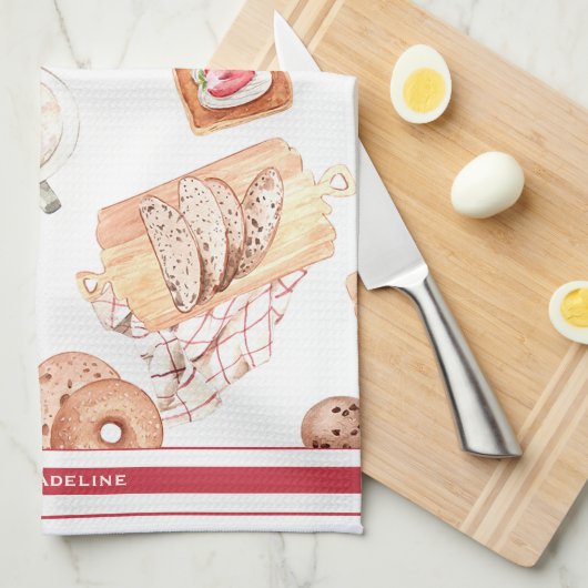 Süßgebackenes Gebäck individuell anpassbar Geschirrtuch (Viertel Falte)