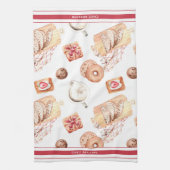 Süßgebackenes Gebäck individuell anpassbar Geschirrtuch (Vertikal)
