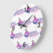 Süßgelatine Große Wanduhr (Winkel)