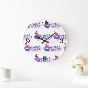 Süßgelatine Große Wanduhr