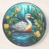 Süßgesteiftes Glas Wilde Enten Getränkeuntersetzer (Vorne)