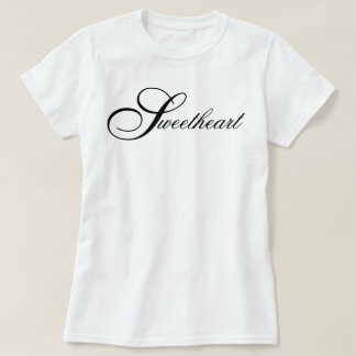 "Süßherz" klassische chic ästhetische Schriftart T-Shirt
