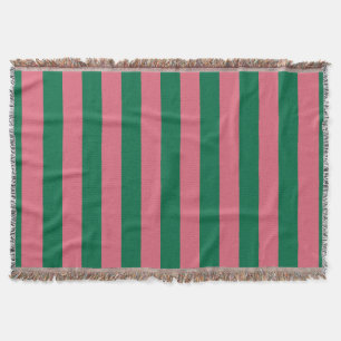 Süßherz-Rosa-Einlegegurke-Grün-Streifen Decke