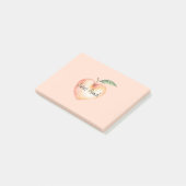 Süßherzpfirsich Post-it Klebezettel (angewinkelt)