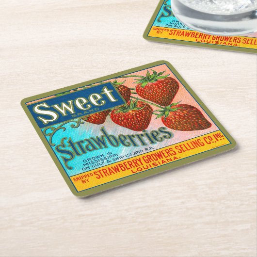 Süßholz Rechteckiger Pappuntersetzer (angewinkelt)