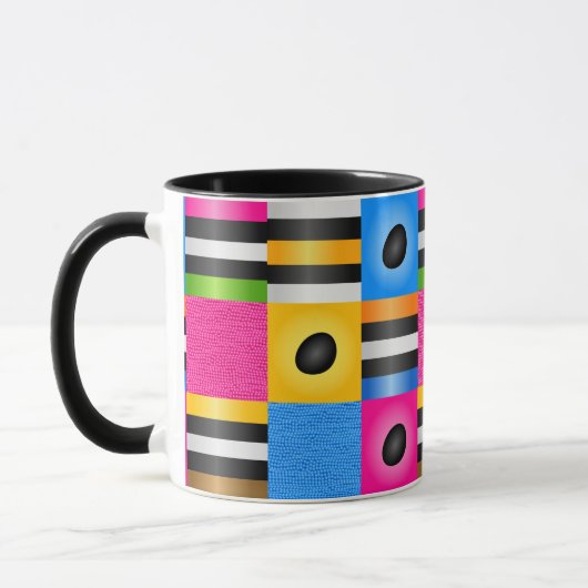 Süßholzallsorts-Süßigkeits-Pixel Tasse (Links)