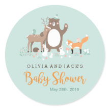 Süßholzminze und Orange-Babyaufkleber