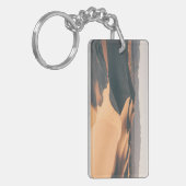 Süßhülsenbaum-Sanddünen in Death Valley Schlüsselanhänger (Vorderseite links)