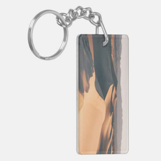 Süßhülsenbaum-Sanddünen in Death Valley Schlüsselanhänger (Vorderseite links)