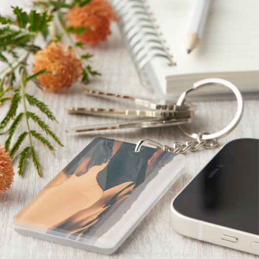 Süßhülsenbaum-Sanddünen in Death Valley Schlüsselanhänger (Vorderseite rechts)