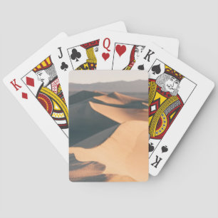 Süßhülsenbaum-Sanddünen in Death Valley Spielkarten