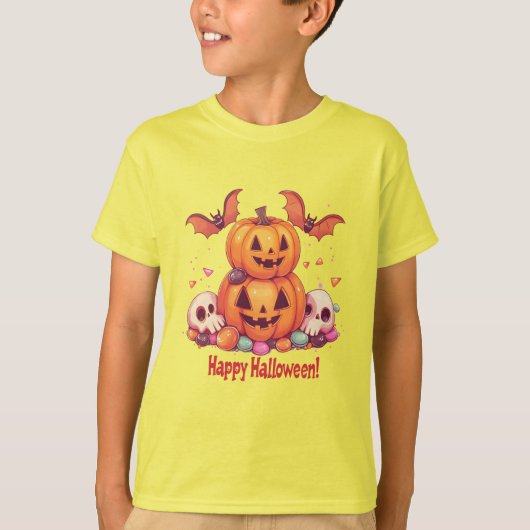 Süßige Halloween 🎃 Bonbons T-Shirt (Vorderseite)
