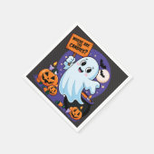 Süßiger Halloween-Gespenst Serviette (Ecke)