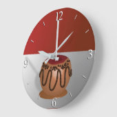 Süßigkeit Apple Große Wanduhr (Winkel)