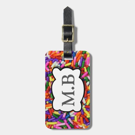 Süßigkeit besprüht gepäckanhänger (Vorderseite vertikal)