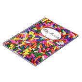 Süßigkeit besprüht notizblock (Linke Seite)