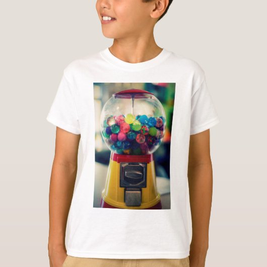 Süßigkeit bubblegum Spielzeugmaschine Retro T-Shirt (Vorderseite)