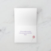 Süßigkeit danken Ihnen dunkles Rosa Dankeskarte (Innenseite)