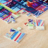 Süßigkeit farbige Vintage Achterbahn Puzzle (Seite)