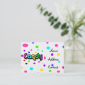 Süßigkeit-Geschäft Karte (Stehend Vorderseite)