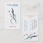 Süßigkeit - Maskenbildner-Visitenkarte Visitenkarte (Vorne/Hinten)