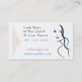 Süßigkeit - Maskenbildner-Visitenkarte Visitenkarte (Rückseite)