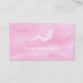 "Süßigkeit" Pilates Visitenkarten Visitenkarte (Vorderseite)