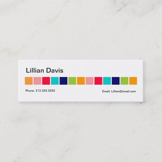 Süßigkeit quadriert Visitenkarte (Vorderseite)