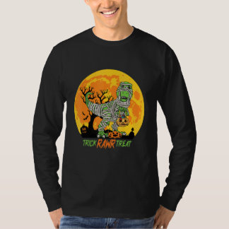 Süßigkeit Streich Halloween T Rex Dinosaur Mumie J T-Shirt