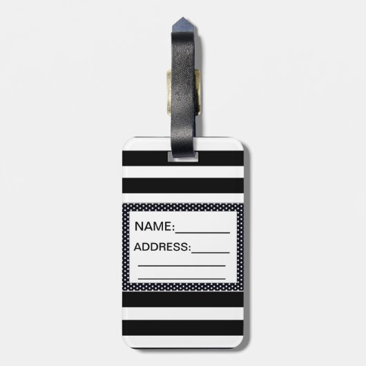 SÜSSIGKEIT STRIPES SAMMLUNG GEPÄCKANHÄNGER (Rückseite vertikal)