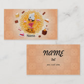 Süßigkeit Visitenkarte (Vorne/Hinten)