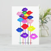 Süßigkeit wässert Autismus-Künstler Einladung (Stehend Vorderseite)