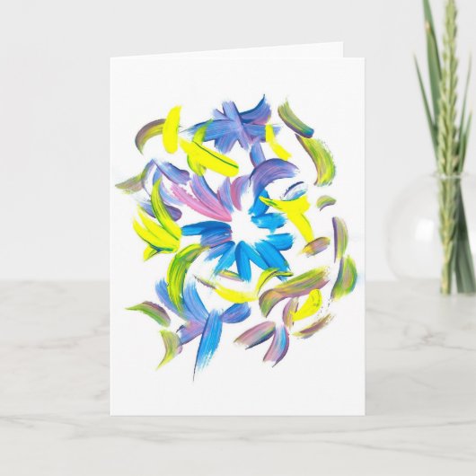 Süßigkeit wässert Autismus-Künstler Feiertagskarte (Vorderseite)