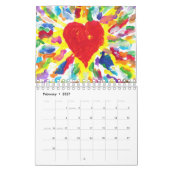 Süßigkeit wässert Autismus-Künstler Kalender (Feb 2027)