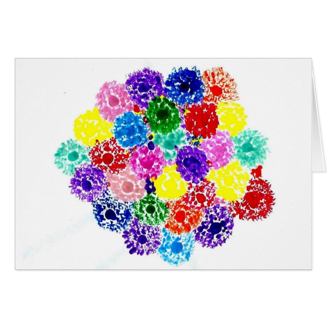 Süßigkeit wässert Autismus-Künstler-Karte (Vorderseite (Horizontal))