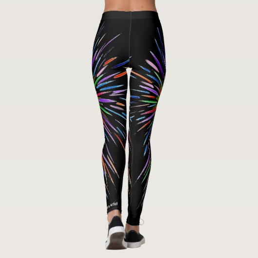 Süßigkeit wässert Autismus-Künstler Leggings (Rückseite)