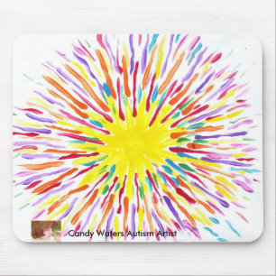 Süßigkeit wässert Autismus-Künstler Mousepad