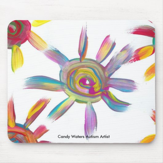 Süßigkeit wässert Autismus-Künstler Mousepad (Vorne)