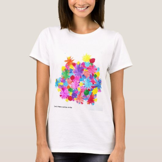 Süßigkeit wässert Autismus-Künstler T-Shirt (Vorderseite)