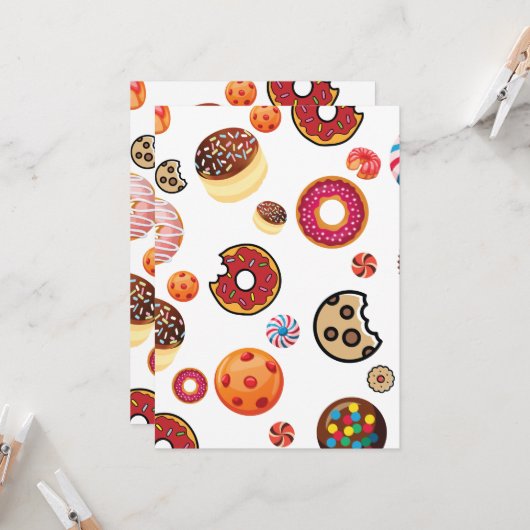 SÜSSIGKEITEN 1 KARTE (Vorderseite/Rückseite Beispiel)