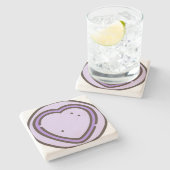 Süßigkeiten 1 steinuntersetzer (Seitenansicht)