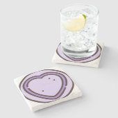 Süßigkeiten 1 steinuntersetzer (Seitenansicht)