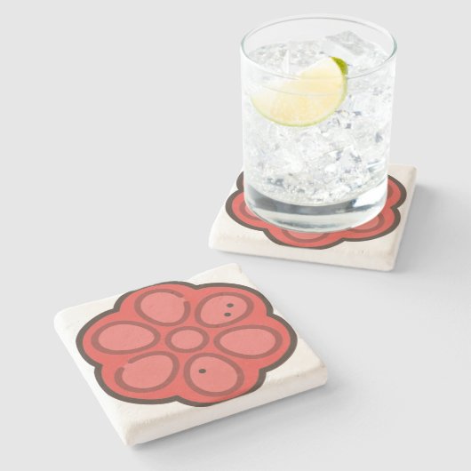 Süßigkeiten 2 steinuntersetzer (Seitenansicht)