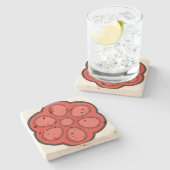 Süßigkeiten 2 steinuntersetzer (Seitenansicht)