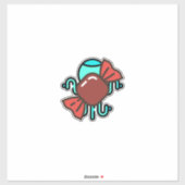 Süßigkeiten 3 aufkleber (Blatt)