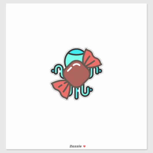 Süßigkeiten 3 aufkleber (Blatt)