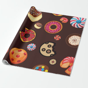 Süßigkeiten 4 geschenkpapier