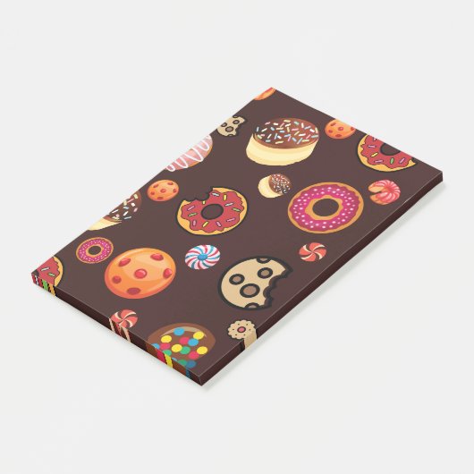 SÜSSIGKEITEN 4 POST-IT KLEBEZETTEL (angewinkelt)