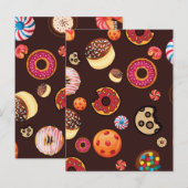 SÜSSIGKEITEN 4 POSTKARTE (Vorne/Hinten)